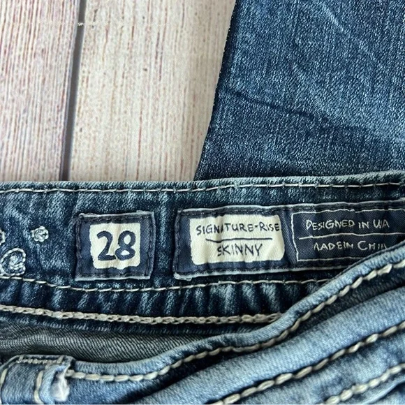 MISS ME Signature Rise Skinny Jeans 28 - Picture 4 of 8